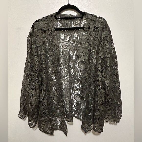 NWT Women's 3 Piece Jacket and Camisole Over Pant grey size 26 W - Picture 6 of 16